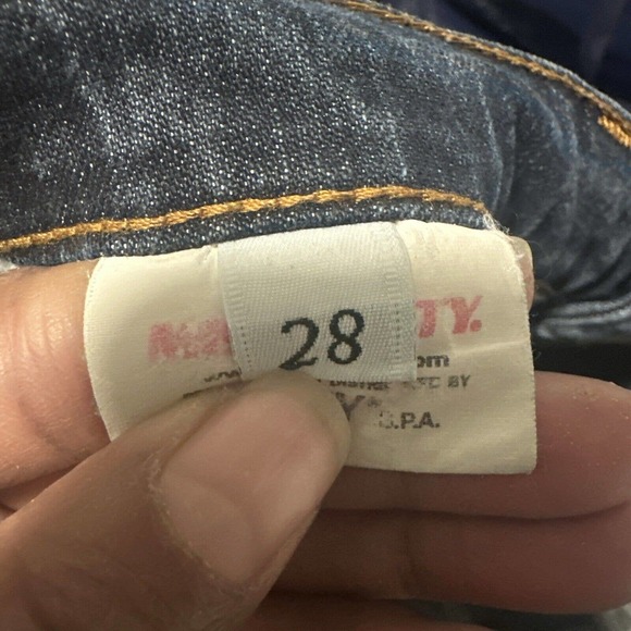 Miss Sixty Women 28 Jeans Bootcut Low Rise Dark Wash Blue 90’s Y2K Vintage - Picture 5 of 11